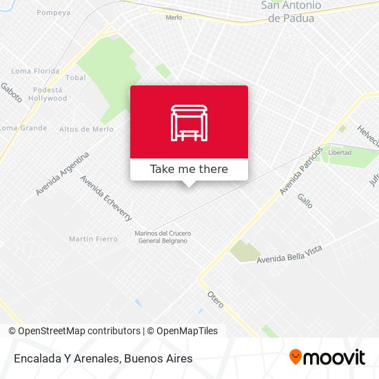 Encalada Y Arenales map