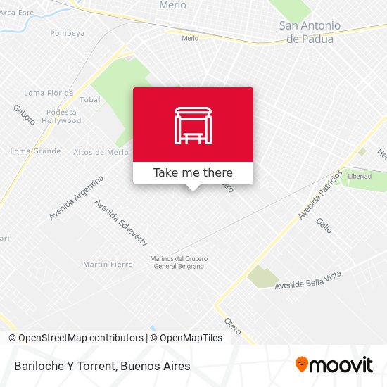 Bariloche Y Torrent map