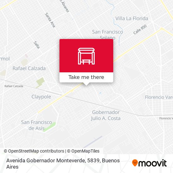 Avenida Gobernador Monteverde, 5839 map