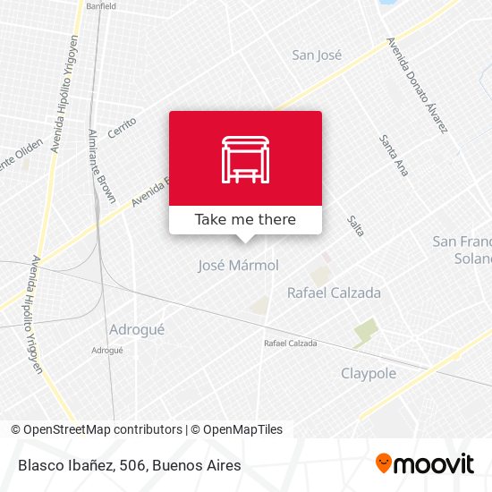 Blasco Ibañez, 506 map