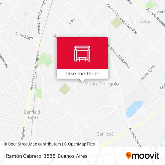 Ramón Cabrero, 3585 map
