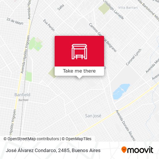 José Álvarez Condarco, 2485 map