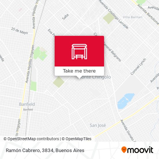 Ramón Cabrero, 3834 map