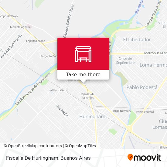 Mapa de Fiscalía De Hurlingham