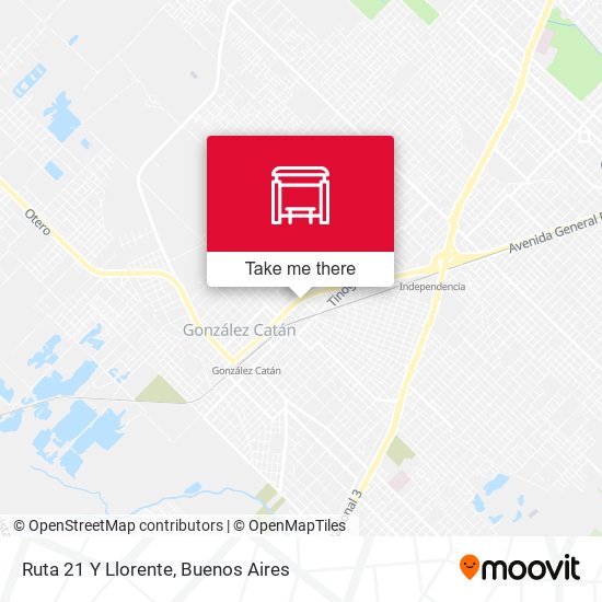 Ruta 21 Y Llorente map