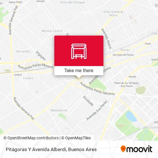 Pitágoras Y Avenida Alberdi map