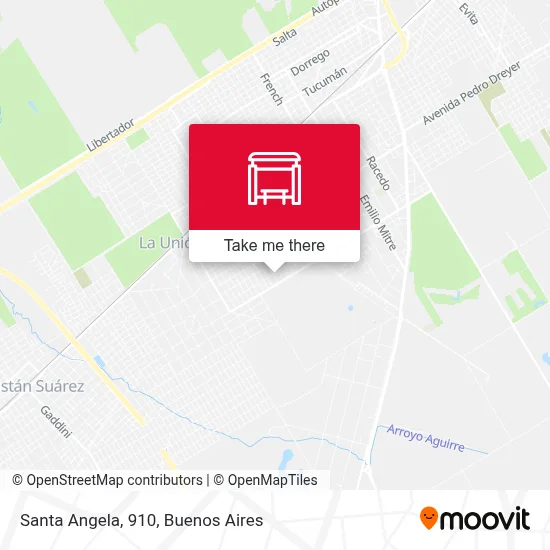 Santa Angela, 910 map