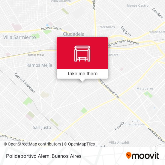 Polideportivo Alem map