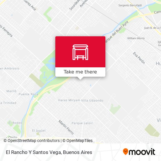 El Rancho Y Santos Vega map