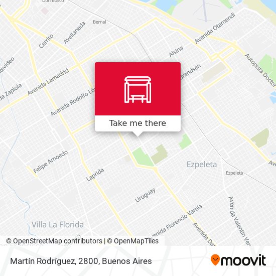 Mapa de Martín Rodríguez, 2800