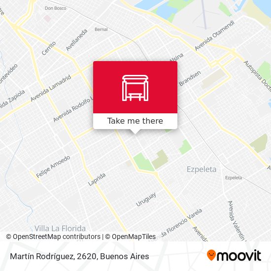 Martín Rodríguez, 2620 map