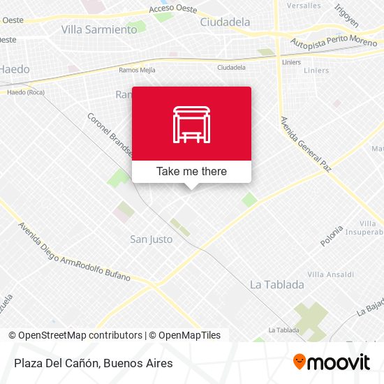 Plaza Del Cañón map