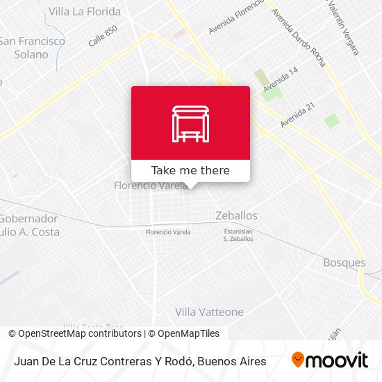 Mapa de Juan De La Cruz Contreras Y Rodó