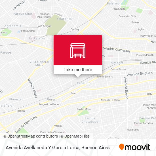 Avenida Avellaneda Y García Lorca map