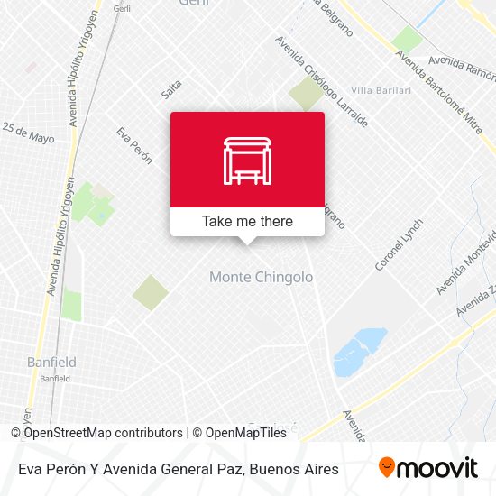 Mapa de Eva Perón Y Avenida General Paz