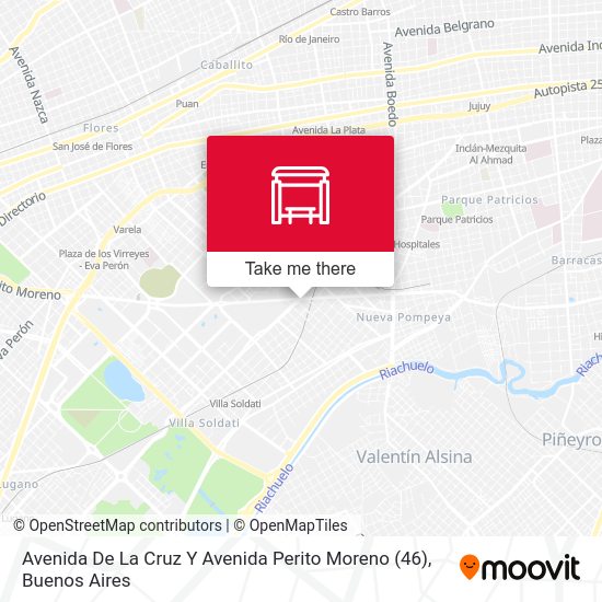 Avenida De La Cruz Y Avenida Perito Moreno (46) map