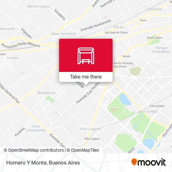 Homero Y Monte map