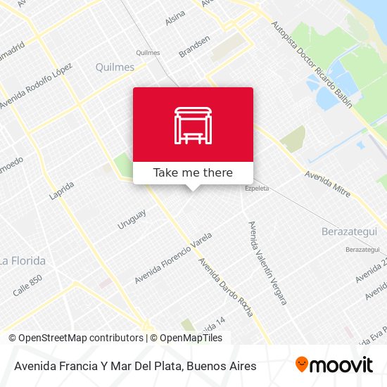 Avenida Francia Y Mar Del Plata map
