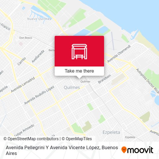 Avenida Pellegrini Y Avenida Vicente López map