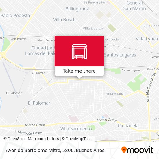 Avenida Bartolomé Mitre, 5206 map