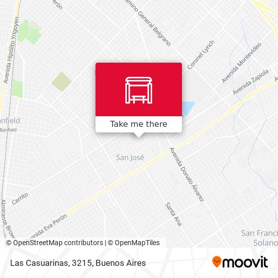 Las Casuarinas, 3215 map