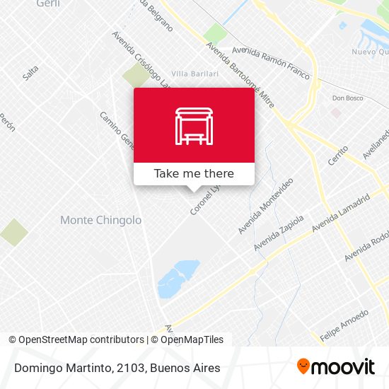 Domingo Martinto, 2103 map