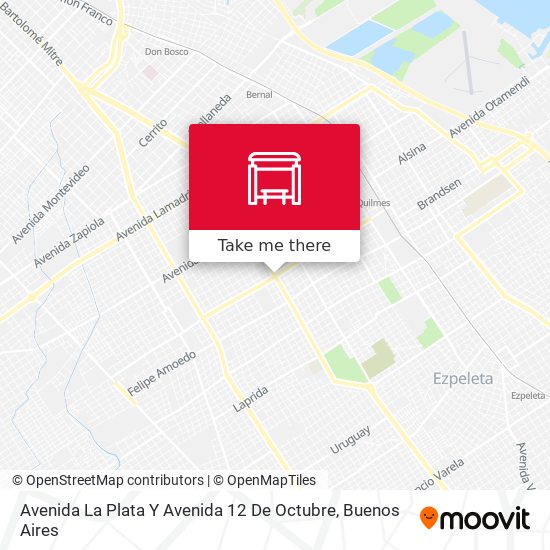 Mapa de Avenida La Plata Y Avenida 12 De Octubre