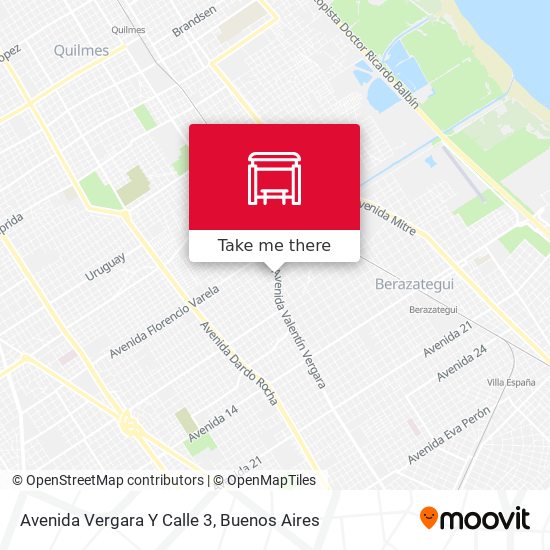 Avenida Vergara Y Calle 3 map