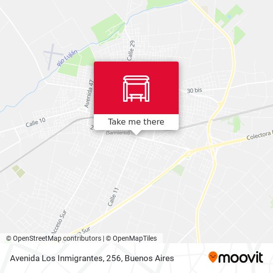 Avenida Los Inmigrantes, 256 map