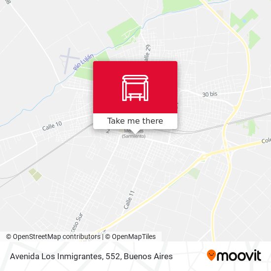 Avenida Los Inmigrantes, 552 map