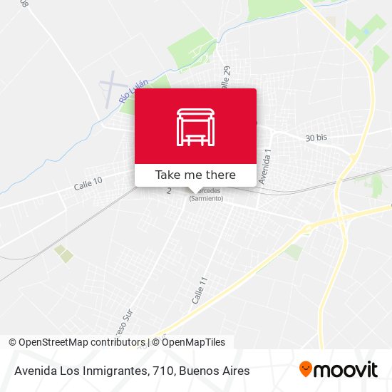 Avenida Los Inmigrantes, 710 map