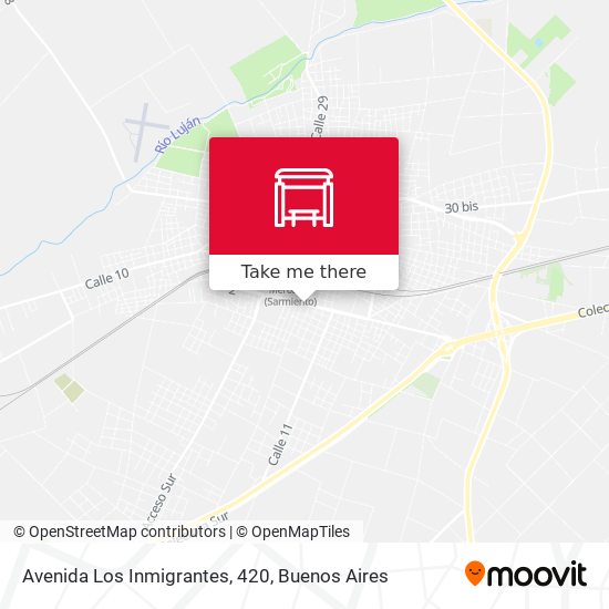 Avenida Los Inmigrantes, 420 map