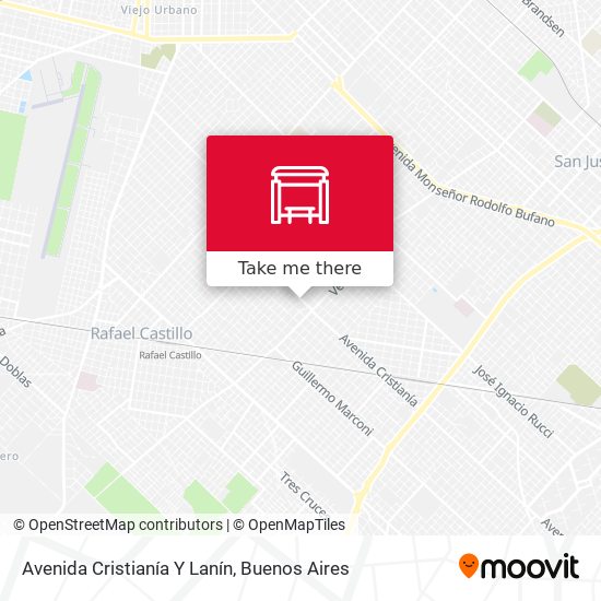 Mapa de Avenida Cristianía Y Lanín