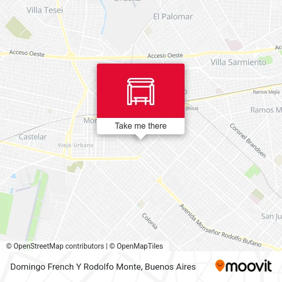 Domingo French Y Rodolfo Monte map