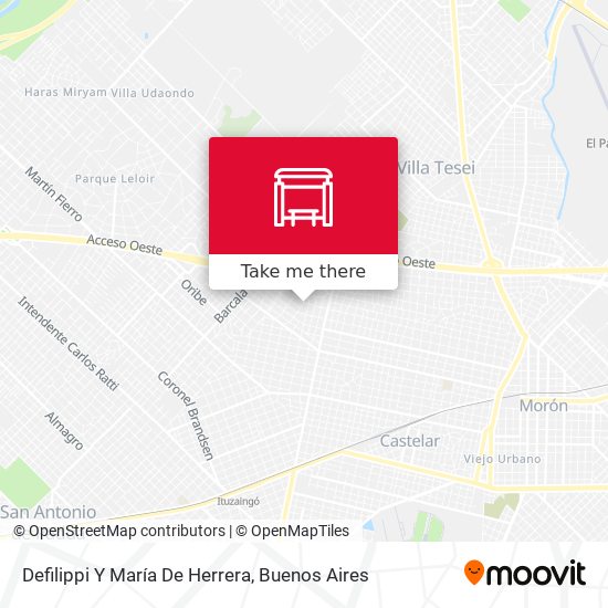Defilippi Y María De Herrera map