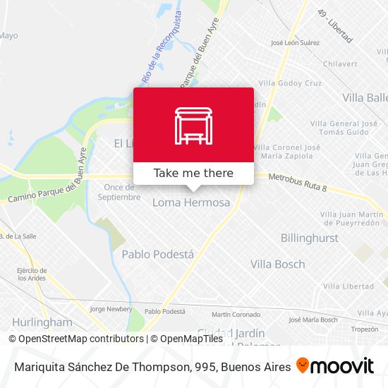 Mariquita Sánchez De Thompson, 995 map