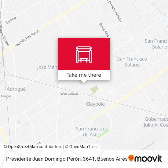 Mapa de Presidente Juan Domingo Perón, 3641