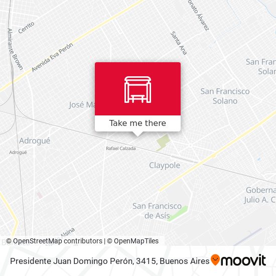 Presidente Juan Domingo Perón, 3415 map