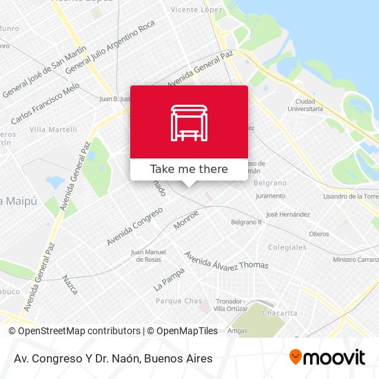 Mapa de Av. Congreso Y Dr. Naón