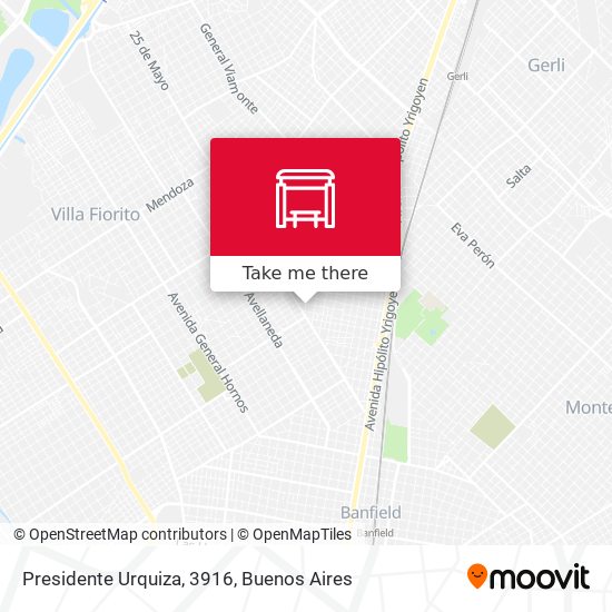 Presidente Urquiza, 3916 map
