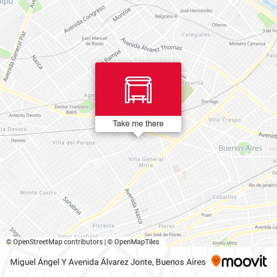 Miguel Ángel Y Avenida Álvarez Jonte map