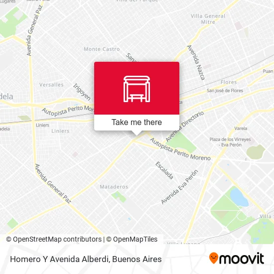 Homero Y Avenida Alberdi map