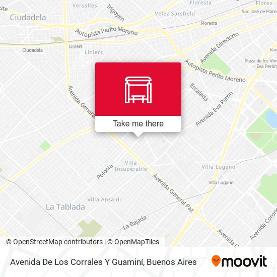 Avenida De Los Corrales Y Guaminí map