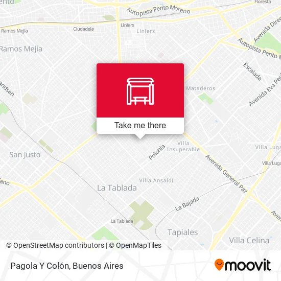 Pagola Y Colón map