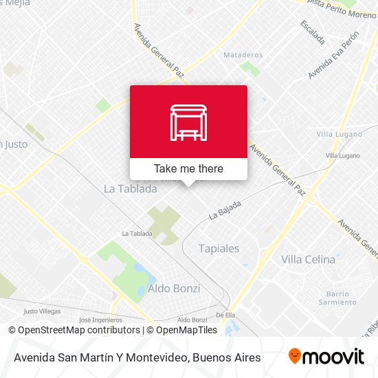 Mapa de Avenida San Martín Y Montevideo
