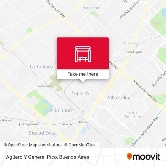 Agüero Y General Pico map