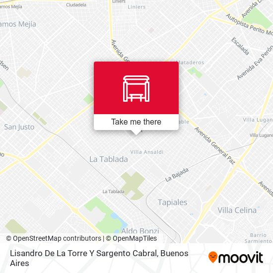 Lisandro De La Torre Y Sargento Cabral map