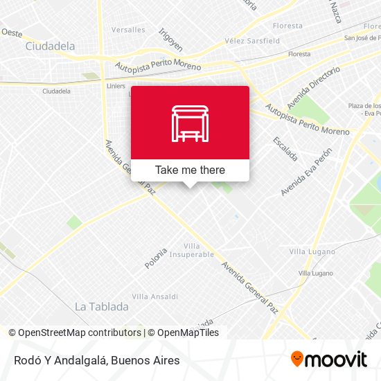 Mapa de Rodó Y Andalgalá