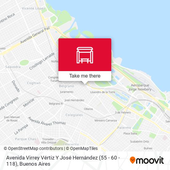 Avenida Virrey Vértiz Y José Hernández (55 - 60 - 118) map