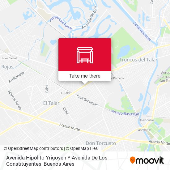 Avenida Hipólito Yrigoyen Y Avenida De Los Constituyentes map